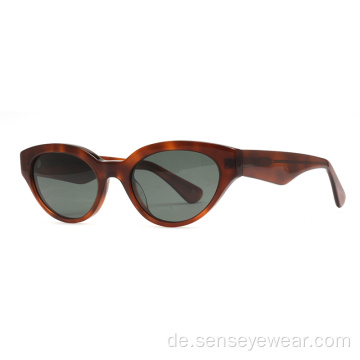 Frauen UV400 Cat Eye Acetat Sonnenbrille Sonnenbrille